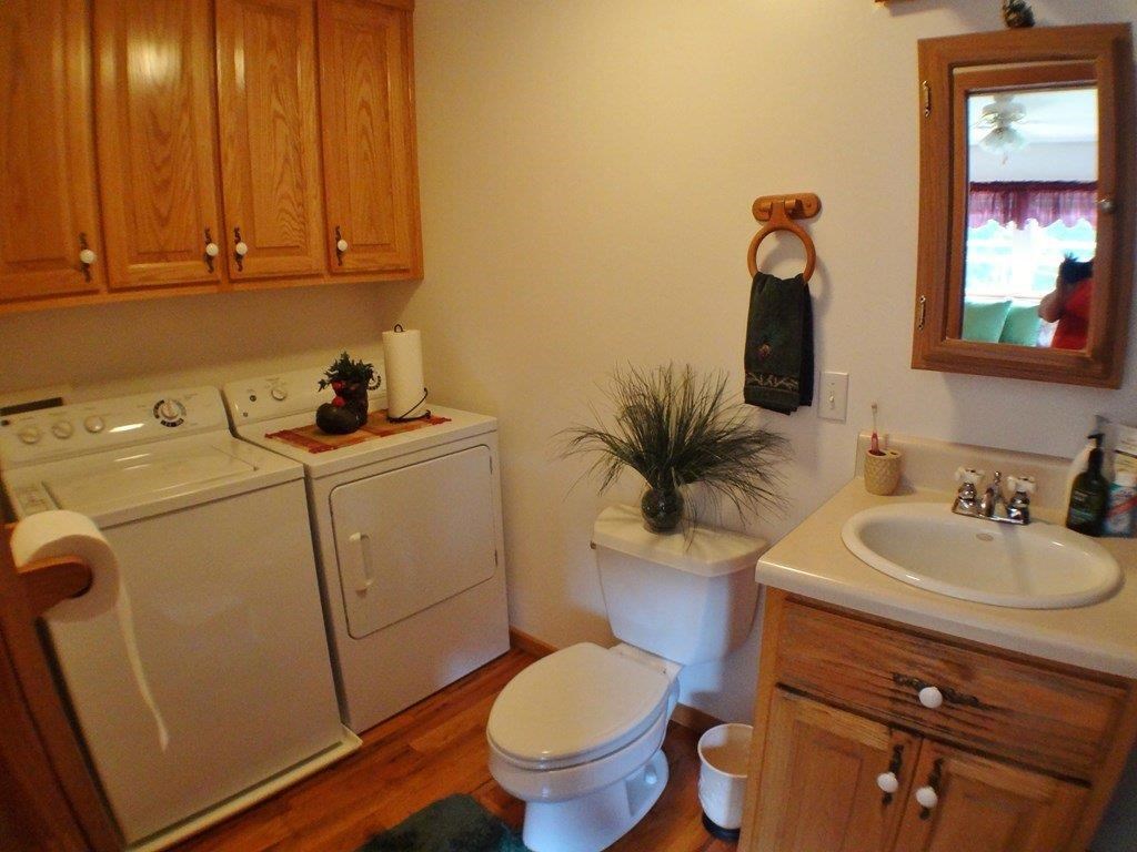 Guest Bath and Laundry area